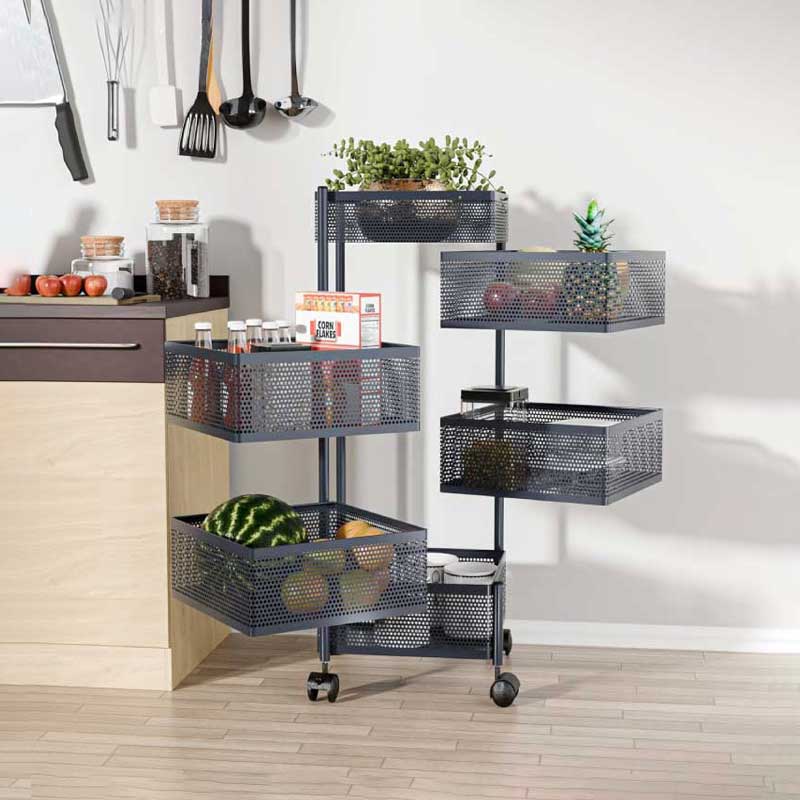 6 Layer Square Shape Kitchen Rack6